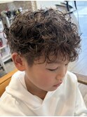 メンズマッシュパーマニュアンスパーマスパイラルパーマ刈り上げ