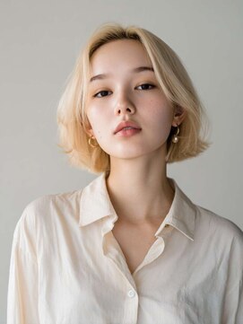 シェル 吉祥寺(shell) くびレイヤーエモージュグレージュカラーくびれショート/吉祥寺