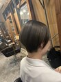 ヘアー バイ フォーク 旭川店(Hair by VORK)&nbsp;ショートボブ透明感のある暗めカラーでさらにかわいい