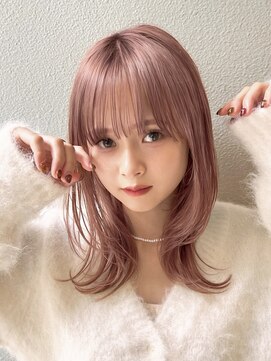 ジーナ 横浜(Zina) ピンクブラウンと甘めレイヤー
