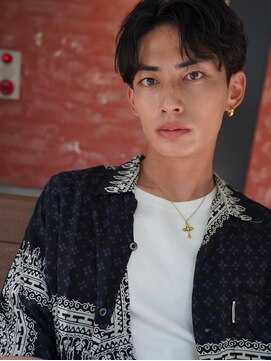 クオル 立川(QOL) センターパート　ニュアンス　毛流れ　パーマ　シャドウパーマ