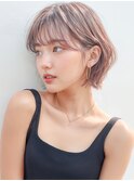小顔見せ◎丸みふんわりショートボブ×透明感カラーp浦和
