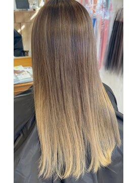 グレーなバレイヤージュ