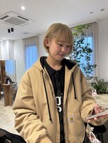ラビリンス(Labyrinth) blond color×mini bob