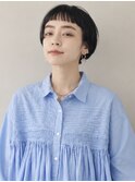 短め前髪　ミニボブ　ボブ　ショートボブ　黒髪ボブ　ショート