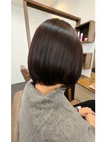 ミスアテナ 萩店(Miss Atena)&nbsp;乾かすだけでまとまる◎艶ボブ×白髪染めカラー