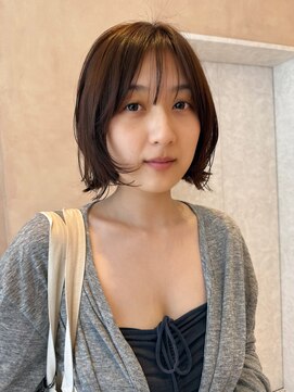 オン キャナルシティ博多前店(on) 【晴音】レイヤーボブ/チョコレートブラウン/30代