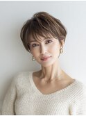 40代上品ショートで若々しく
