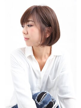 イソラブル(ISOLA-blu) 【大人可愛いシンプル】モーブグレー×オシャレボブ