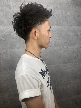 アンダーバーホワイト 天王寺阿倍野店(_WHITE) NEOリーゼント風ジェットバング