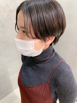 テトヘアー(teto hair)&nbsp;ハンサムショート、前下がりショート、ハイライト、グレージュ
