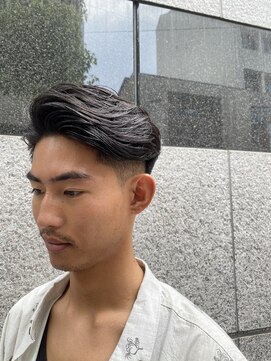 レンゲン(LENGEN) メンズかき上げニュアンスマッシュサイドパート韓国マッシュ