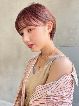エイミー(Aimee) Aimee 町田　大人可愛い小顔ショート×ピンクベージュ