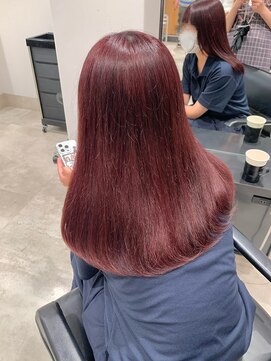 ゴウトゥデイ 渋谷MODI店(GO TODAY) ワインレッド ダブルカラー ケアブリーチ <渋谷/渋谷駅>