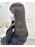 ツヤ髪カラーでグレージュカラーに*