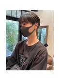 大人気メンズスタイル！シースルーマッシュ 黒髪
