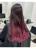 【ALIVE吉祥寺】ピンクエアタッチグラデーション