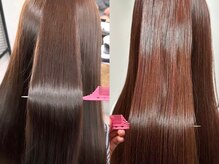 【縮毛矯正】自然で柔らかな仕上がりに感動…♪髪の悩みも解決し、理想のスタイルを実現してくれます☆