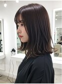 美髪/ワイドバング/レイヤーカット/くすみベージュ/新小岩駅