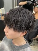 熊本メンズパーマ 波巻き ツイスパ マッシュ MEN'S HAIR