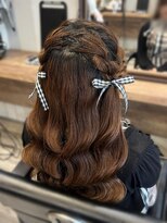 ヘアセット アリエス 新宿駅前店(aries)&nbsp;もこもこハーフツイン.*