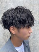 渋谷ツイストスパイラルパーマゆるめツイスパビジネスヘア原宿