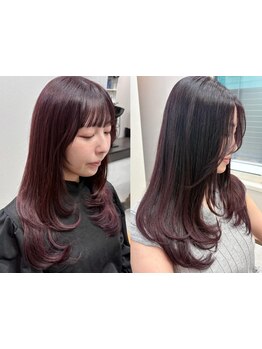 大人女性の上質カラーはプロセスにこだわるから,ダメージが抑えられる!大事なのは髪質を活かすデザイン力☆