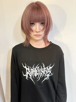 kii person【キーパーソン】 pink beige × wolf layer