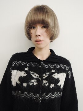 天神　ブリーチなしダブルカラー　レイヤーカット　暖色カラー