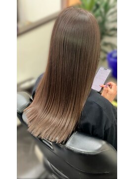 ヘアーズクレッセント(CRESCENT) 縮毛矯正+カラー