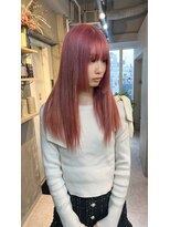 フォート(FORT)&nbsp;m64_ピンクカラー/ハイトーン/ブリーチ/姫カット