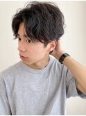 メンズパーマ、ビジネスマン、スタイリング簡単ヘア☆