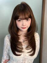 ボタン ハカタ(VOTAN hakata)&nbsp;【前田七音】レイヤーカット/ヘーゼルベージュ/ダブルカラー