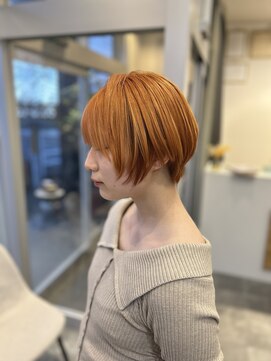 オーシー 四ツ井店(O'sea) オレンジ2色のインナーカラー