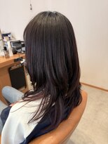 アクセスムーン 上水戸店(Access Moon) ピンクベージュ/アンブレラカラー/クールショート/前髪