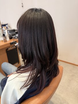 アクセスムーン 上水戸店(Access Moon) ピンクベージュ/アンブレラカラー/クールショート/前髪