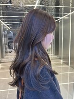 シュルール 所沢プロぺ通り店(chorule)&nbsp;ミディアムレイヤーラテグレージュダークグレージュ前髪カット