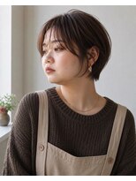 ウィールール 札幌店(WE RULE)&nbsp;20代30代 大人かわいい丸みショートボブ×透明感ブラウン