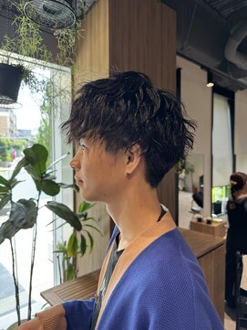 ムク(MuK) ラフ質感ソフトツイストスパイラルショート