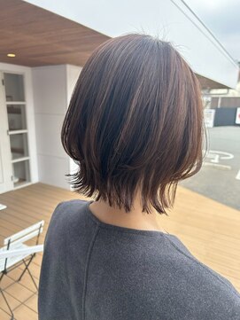 カノエ 山口小郡店(canoe) レイヤーカット×アッシュブラウン