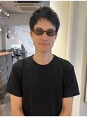 メンズベリーショートアップバングショート大人ショート