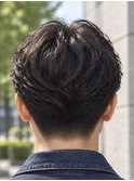 大人センターパート×ニュアンスパーマ