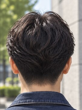 プレミアムバーバー 原宿店(PREMIUM BARBER produce by HIRO GINZA) 大人センターパート×ニュアンスパーマ