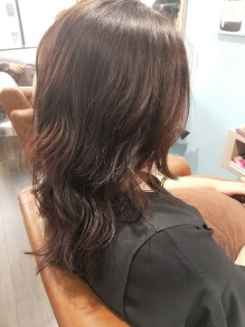 ルークス 中央林間(LOOOKS) 暖色系カラーのボルドーブラウン