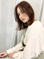 エムスラッシュ たまプラーザ(M.SLASH)&nbsp;◆艶カラー/無造作/かきあげ前髪/センターパート/たまプラーザz