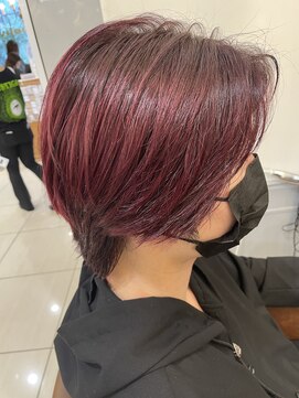 ネオリーブアイム 横浜西口店(Neolive aim) 横浜★ミディアムメンズのワインレッド