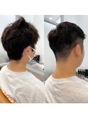 ツーブロック刈り上げスッキリショートROMMY Homme