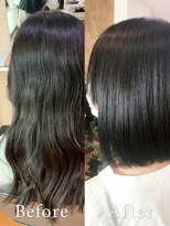 アークスヘアー&nbsp;グレージュ髪質改善でツヤ美髪に★ナチュラルストレート