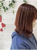 #オレンジカラー#外ハネボブ