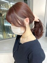 ミョンシル&nbsp;顔周りおくれ毛カット/ブリーチなしピンクラベンダー